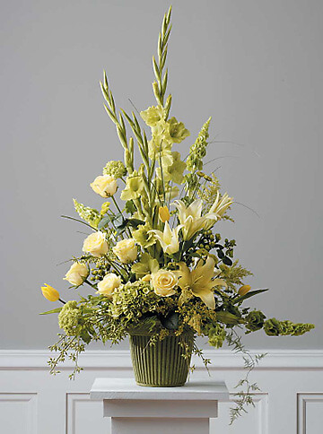 Yellow Mache Arrangement